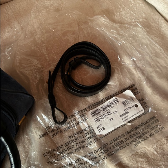 Brand new “CHLOE” Small Marcie Blue Suede Black Trim - Picture 3 of 15